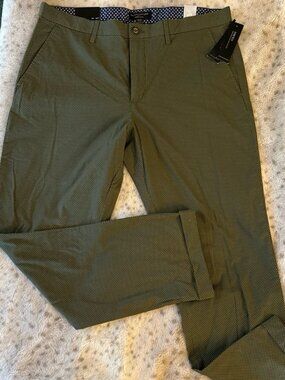 NWT Banana Republic MENS Summer Aiden Chinos | 35x32 | Green Textured